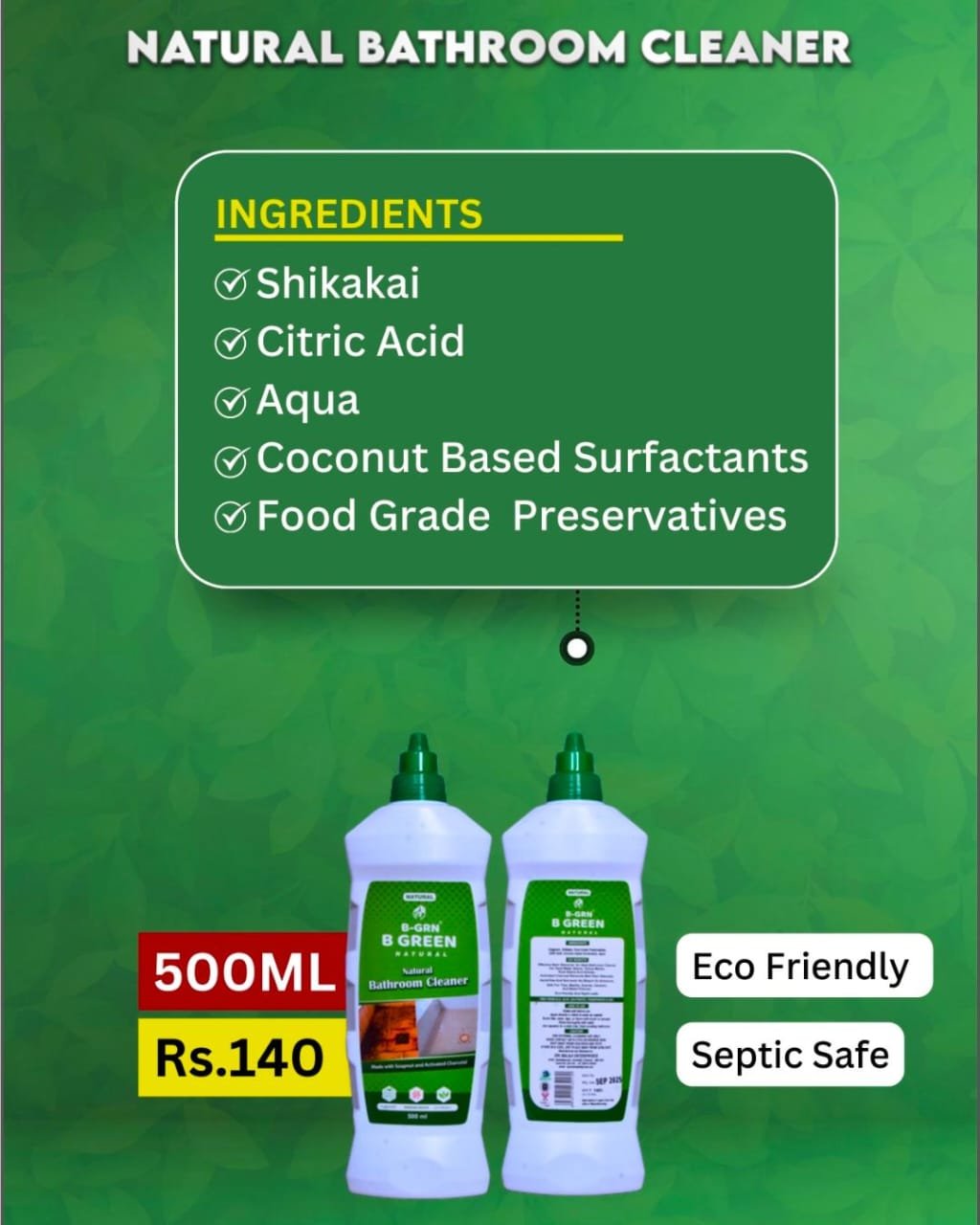 Natural Bathroom Cleaner